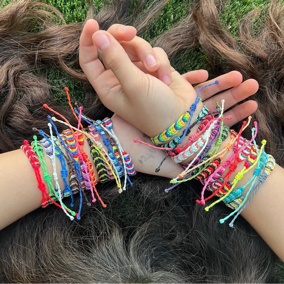 NWT Colorful Collection Braided Adjustable Bracelets - Picture 3 of 10